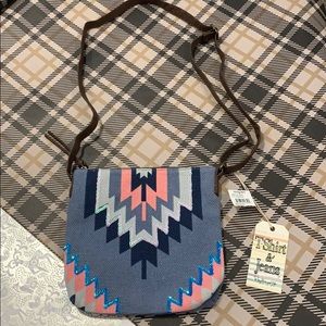Aztec patterned crossbody bag